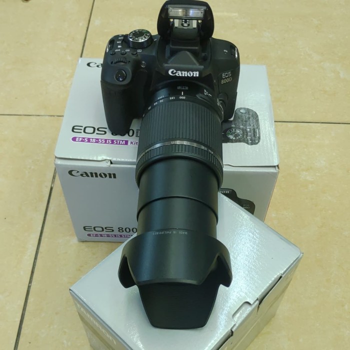 TERBARU Canon Eos 800D kit 18-200mm + Lensa Canon 50mm Stm F/1.8