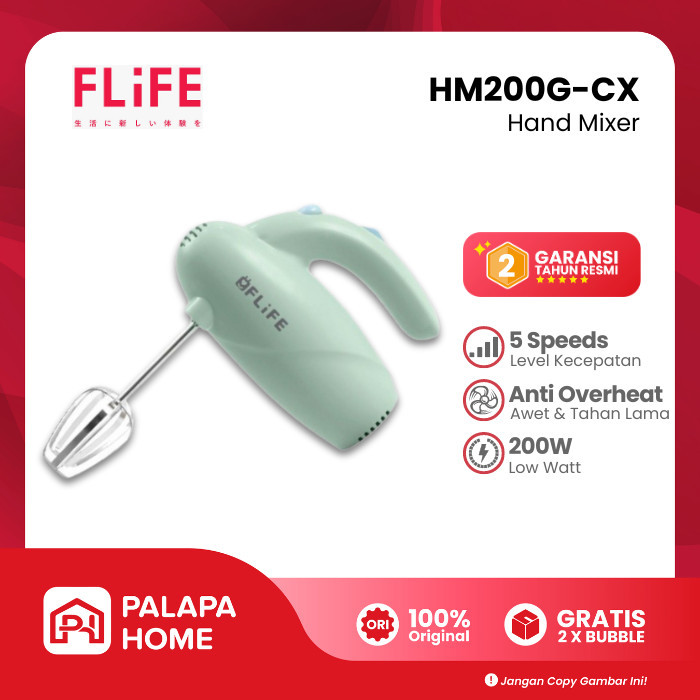 PROMO Hand Mixer Mini FLiFE Mikser Tangan Mixser Kecil Pengaduk Adonan Kue