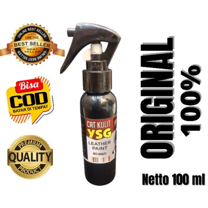 TERLARIS cat kulit asli warna hitam 100 ml jaket kulit,cat tas kulit,cat kulit