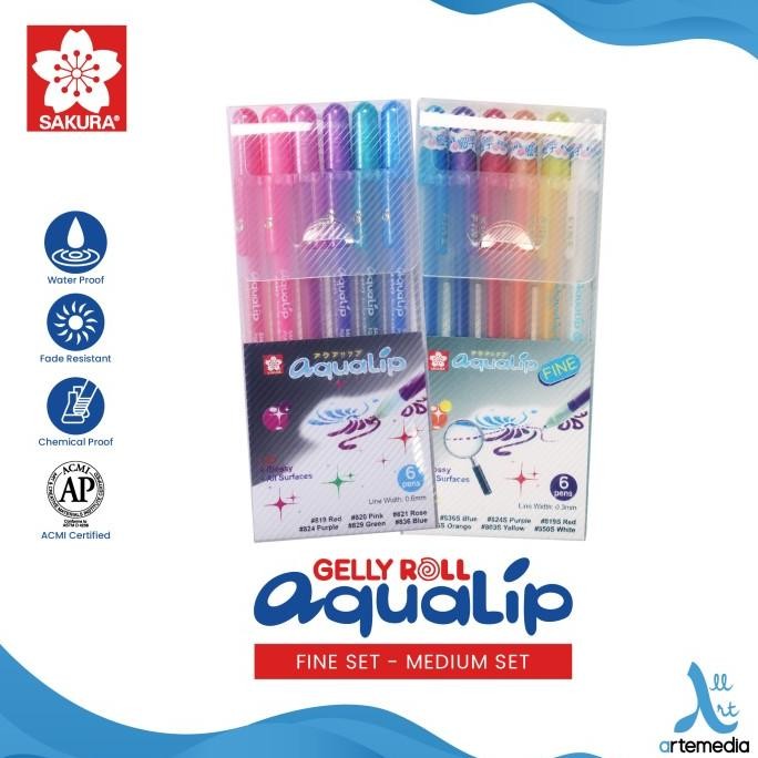 

Produk Baru!! Pulpen Warna Timbul Sakura Aqualip 3D Color Set Bolpen