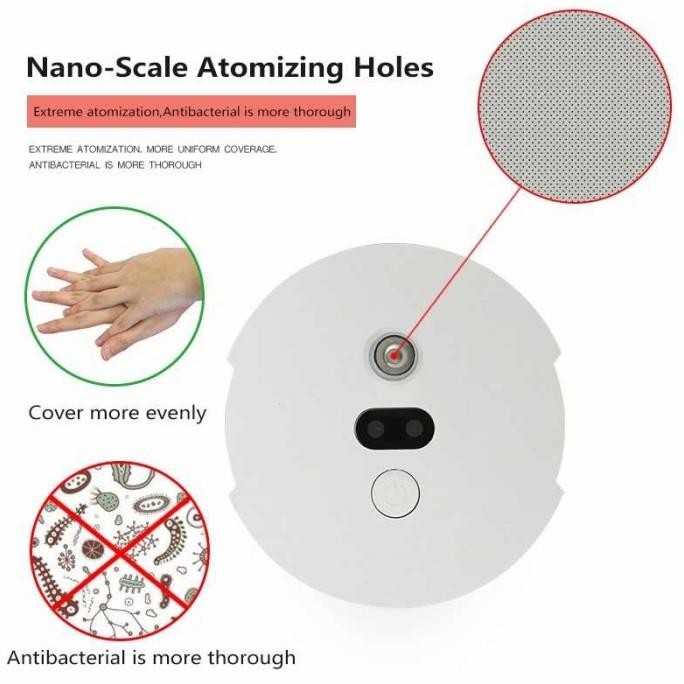 Dispenser Sanitizer Otomatis Sensor Sprayer Alcohol 280ml Rechargeable