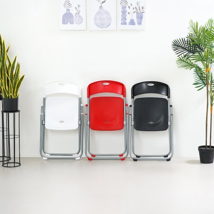 Informa Dean Kursi Lipat - Merah Multifunctional Foldable Chair Tempat Duduk Serbaguna Kursi Acara