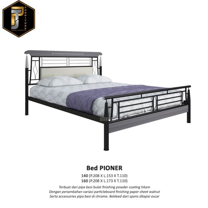 Produk Terbaik] Tempat Tidur Besi Siantano Bed Pioner Murah Pontianak