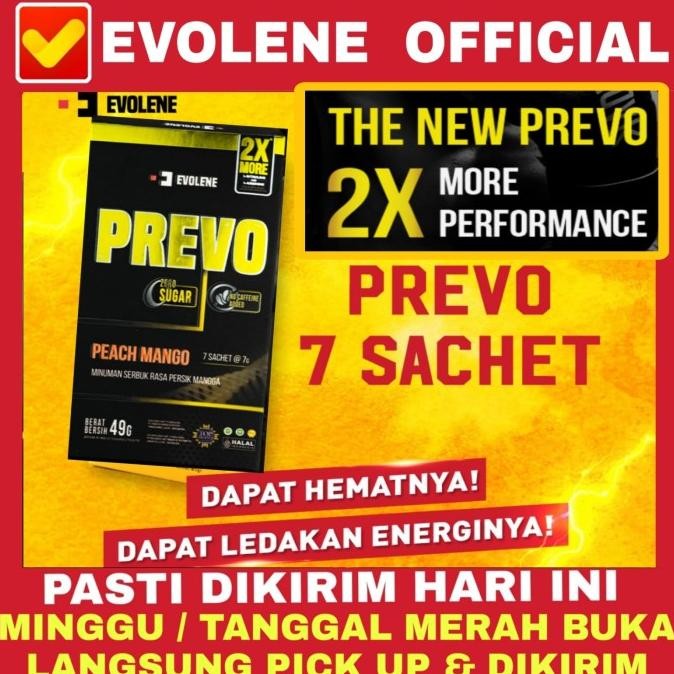 Prevo 7 SACHET Evolene Pre Workout PreWO WO PREWORKOUT - 7 SACHETAN BNJ