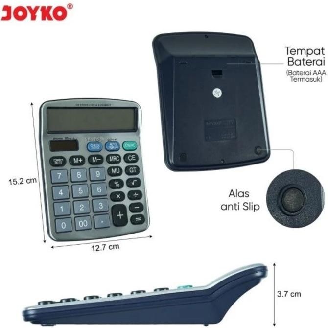 

tru-63 JOYKO CC-46 Check & Correct Calculator Kalkulator Bisa Cek Ulang CC46 Sale