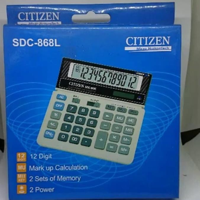 

er-6 kalkulator citizen SDC 868 L Premium