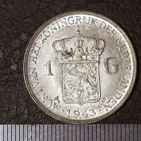 #6.WH. KOIN KUNO || KOIN PERAK || SILVER COIN WILHELMINA 1 G TAHUN 1943