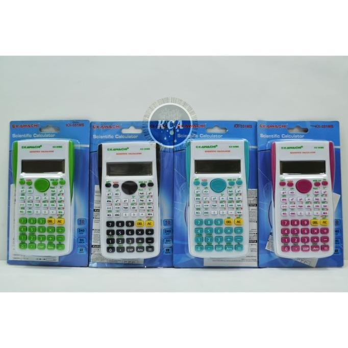 

dg-4 Kalkulator / Calculator Scientific KX-351MS 10 Digit Warna Kawachi Termurah