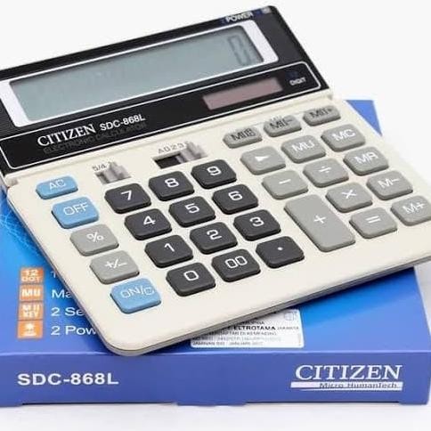 

hjg-7 Kalkulator 12 digit Citizen SDC-868L Termurah