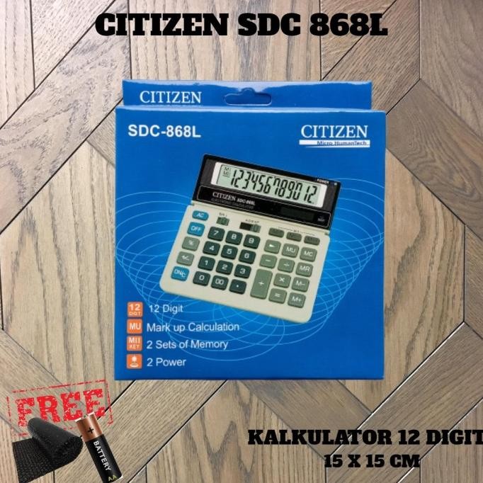 

VE29 Kalkulator Besar Kantor Sekolah 12 14 Digit 15 x 15cm 868L CT 8614 Sale