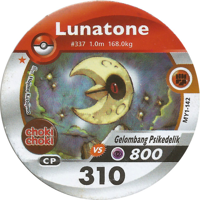 Kartu Pokemon Medalion Choki Choki Lunatone