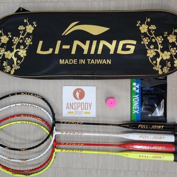 Raket Badnton Lining T Series Macan Full Carbon Max 38Lbs