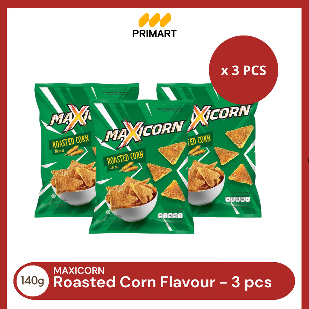 

Maxicorn Roasted Corn Keripik Tortila 140gr - 3 PCS