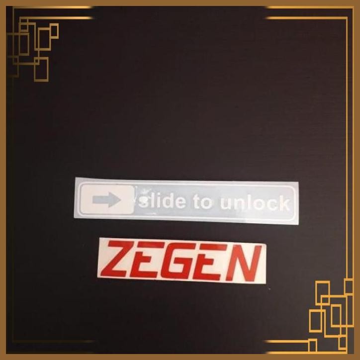 

[ZGA] STICKER STIKER SLIDE TO UNLOCK BESAR