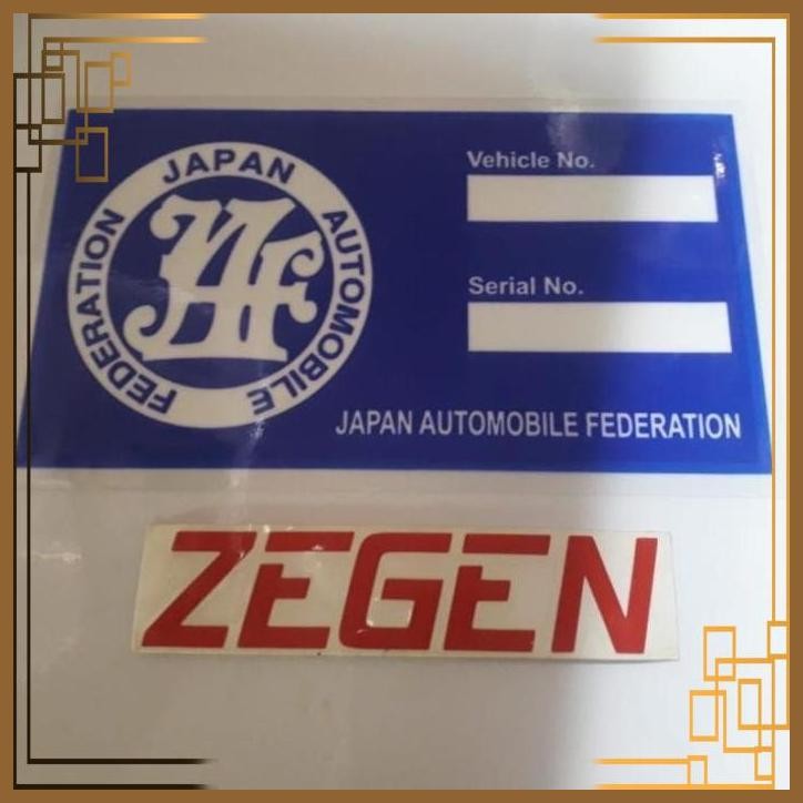 

[ZGA] STICKER STIKER JAF JAPAN KANJI BIRU TEMPEL DALAM STICKON