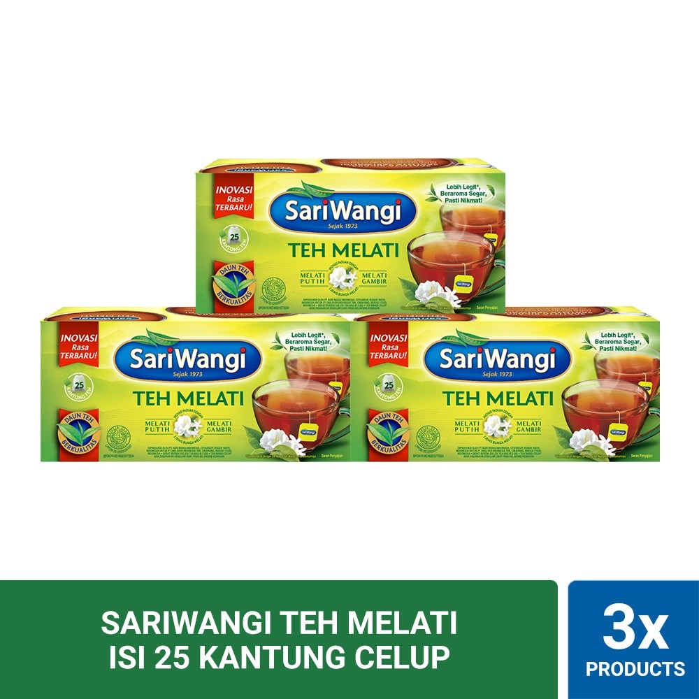 

SariWangi Teh Celup Melati 25s x 3 pcs