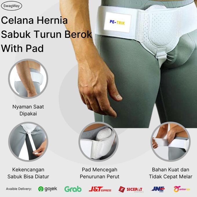 Sabuk Celana Dalam Terapi Hernia Obat Turun Berok CD Supporter Pants