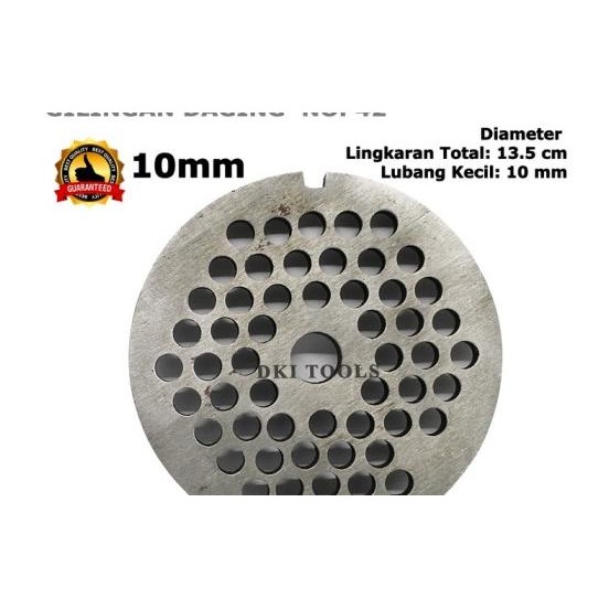 Saringan Gilingan Daging Manual No 42 Meat Ncer Plate 10Mm