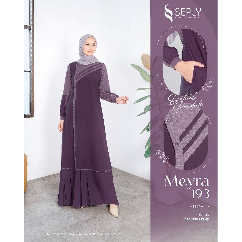 GAMIS SEPLY MEYRA 193 | Model Baju Gamis Terbaru Lebaran 2025 | Dress Lebaran 2025