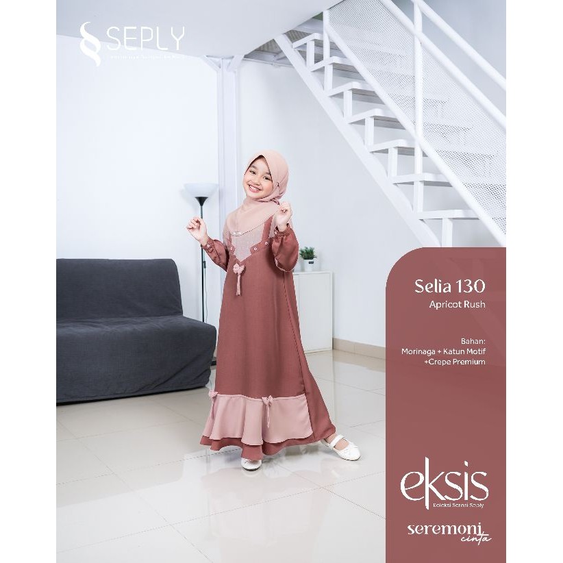GAMIS ANAK SEPLY SELIA 130 | Model Gamis Anak Trendy | Gamis Anak Terbaru 2025