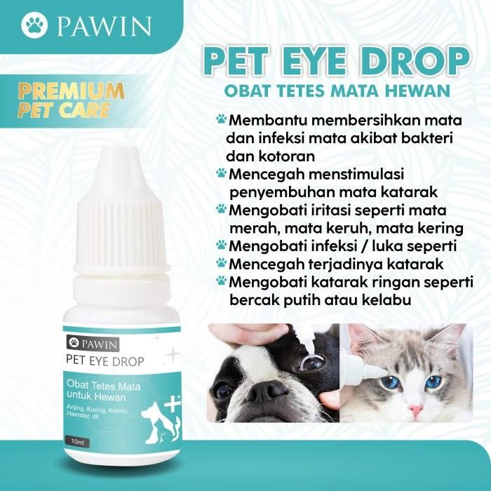Pawin Obat Tetes Mata Katarak Anjing Kucing Obat Mata Iritasi Mata
