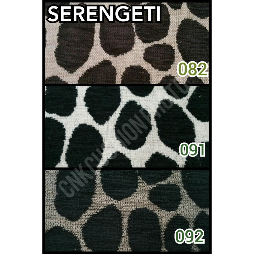 %$%$%$%$] BAHAN KAIN CHENILLE MEUBEL SOFA KURSI ATEJA POLKADOT - SERENGETI