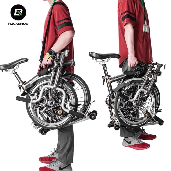 Original Rockbros Tas Sepeda Lipat Seli Brompton Polygon United Bike Carrier Termurah