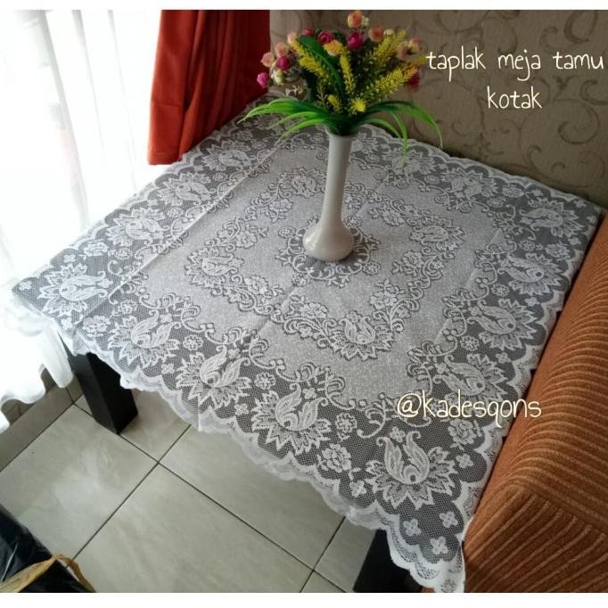 taplak meja tamu kain polyester