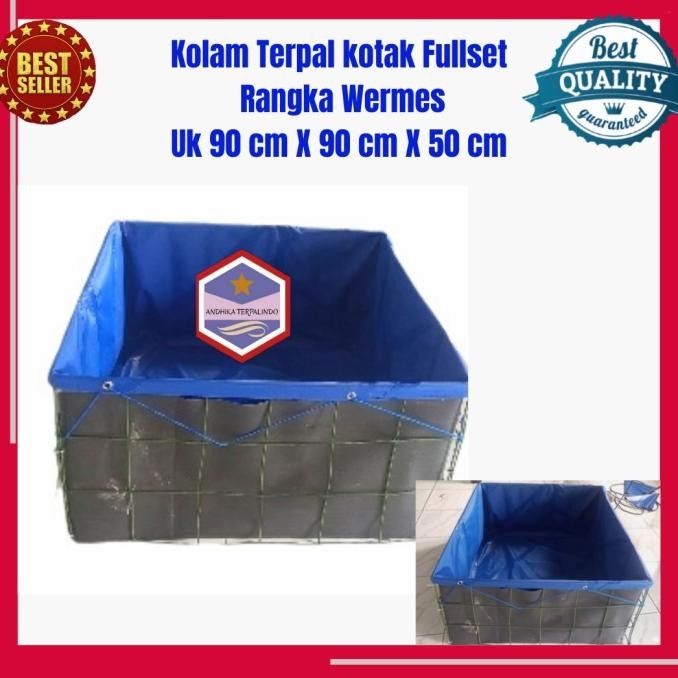 Murah Big Kolam Terpal Fullset Kotak Kolam Fullset Kotak Terpal Kotak Fullset Fbx-4
