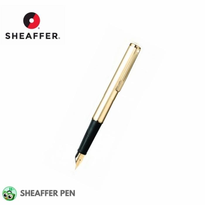 

Sheaffer Agio Compact Brushed 22K Gold Plate, 22K Gold Fountain Pen Original