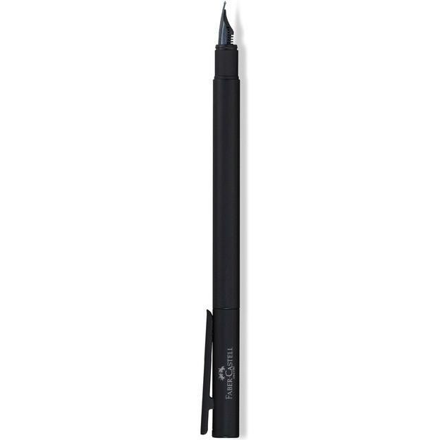 

Faber-Castell Neo Slim Fountain Pen M Black Matt, Black Chromed Original Best Seller Original