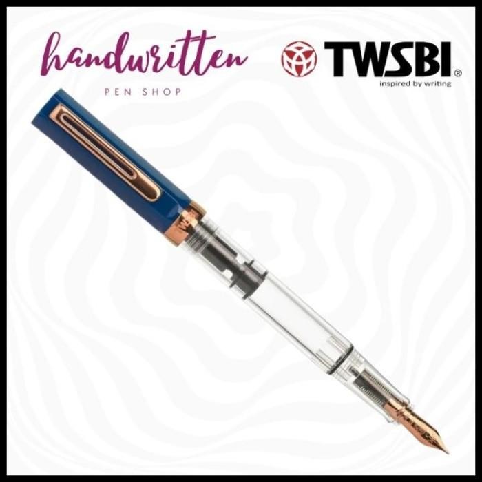 

Terlaris Twsbi Eco Fountain Pen - Limited Edition Indigo Blue With Bronze Original