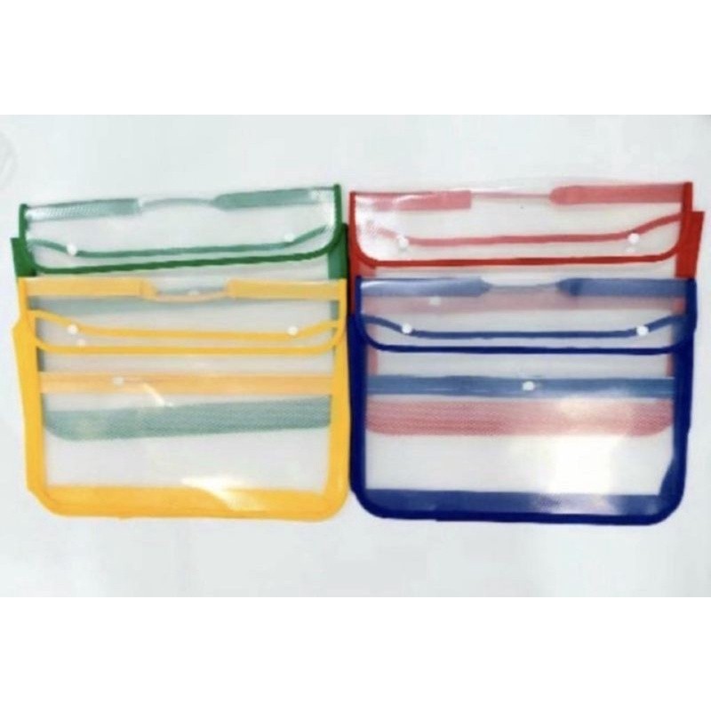 

6pcs school bag plastik kancing 2 map plastik kancing 2