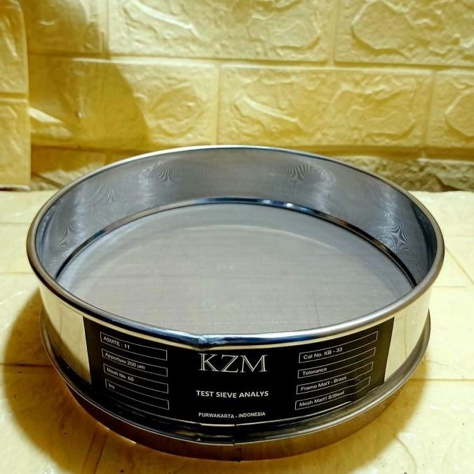 Sieve Ayakan Stainless Mesh 60 Test Mesh 60 (250 um) Diameter 25