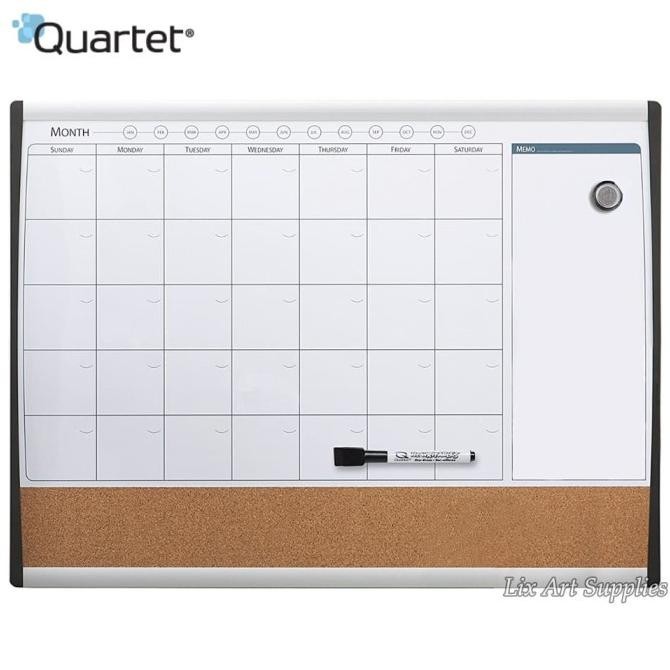 

TERBARU - QUARTET Arc Frame Combination Planner Board 43 x 58 cm (Whiteboard)