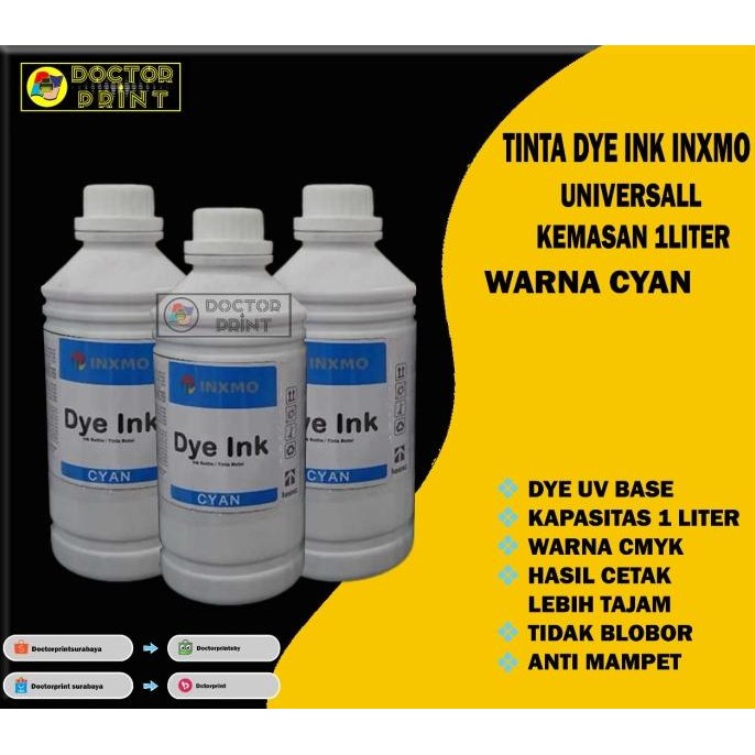 

BEBAS ONGKIR - Tinta Dye Ink INXMO Universall Kemasan 1Liter