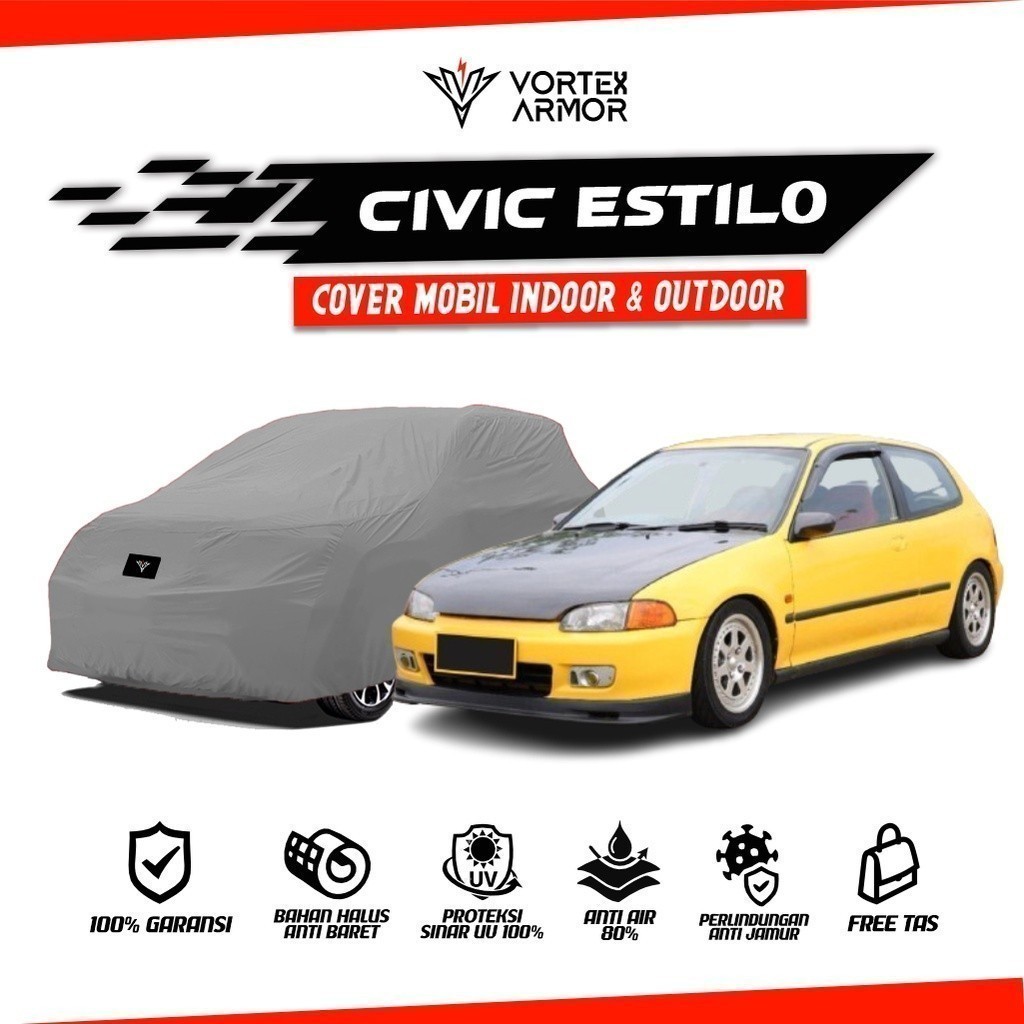 Cover Mobil Honda Civic Estilo / Sarung Mobil Sedan Civic Estilo / Selimut Civic Estilo 1992 1993