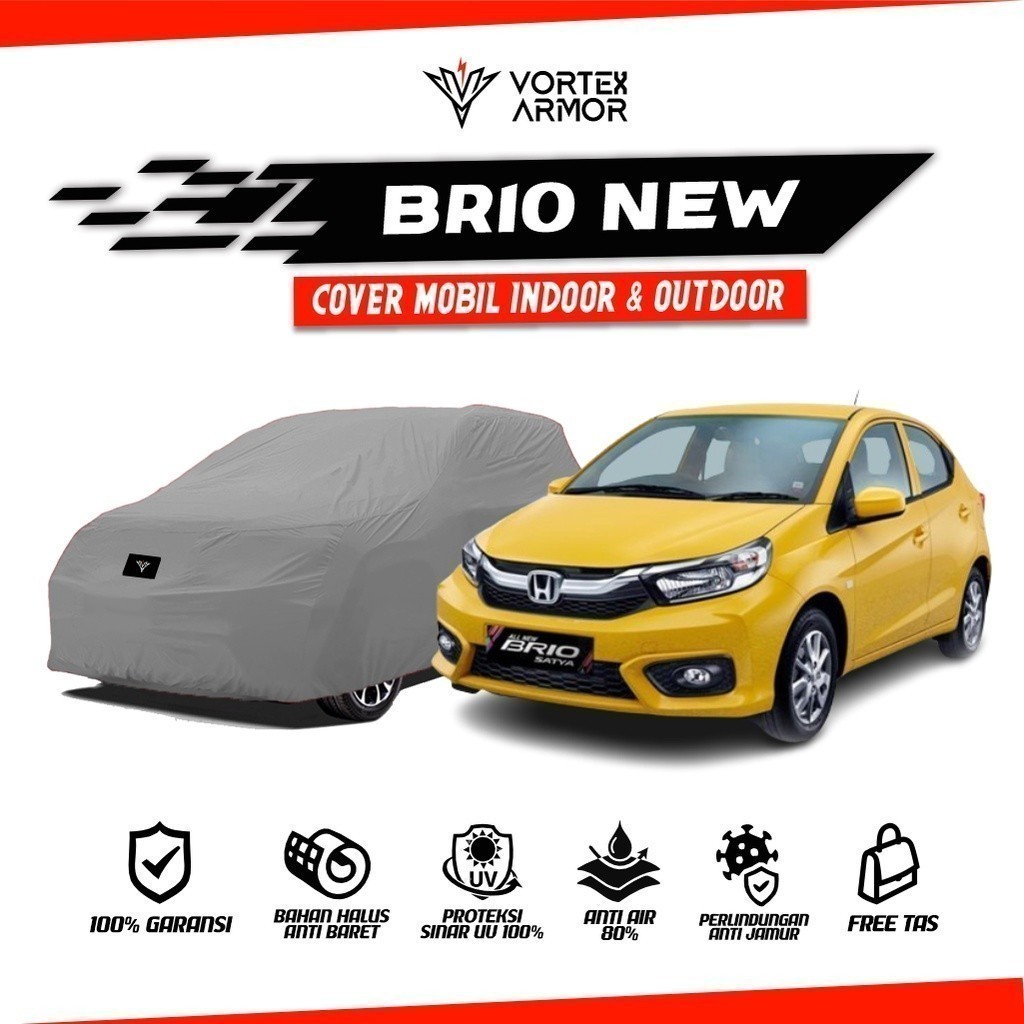 Cover Mobil All New Brio / Sarung Mobil Honda Brio Satya RS / Selimut Honda Brio 2018 2019 2020 2021