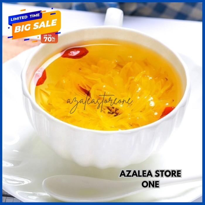 

TEH BUNGA IMPERIAL CHRYSANTHEMUM / KEMBANG KRISAN GOLDEN 20G EKSLUSIF !! BY AZALEA STORE