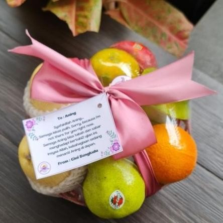 

COD Parcel Buah Segar Premium Keranjang Mini Free Kartu Ucapan Pita Hampers Lebaran Natal Christmas Hospitality Lamaran si-19