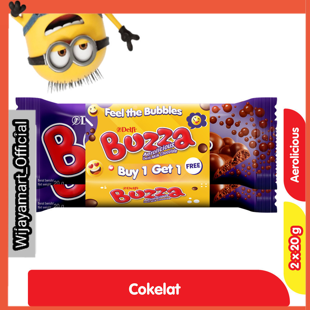 

Delfi Buzza Cokelat Susu Batang Aerolicious 2 x 20 g