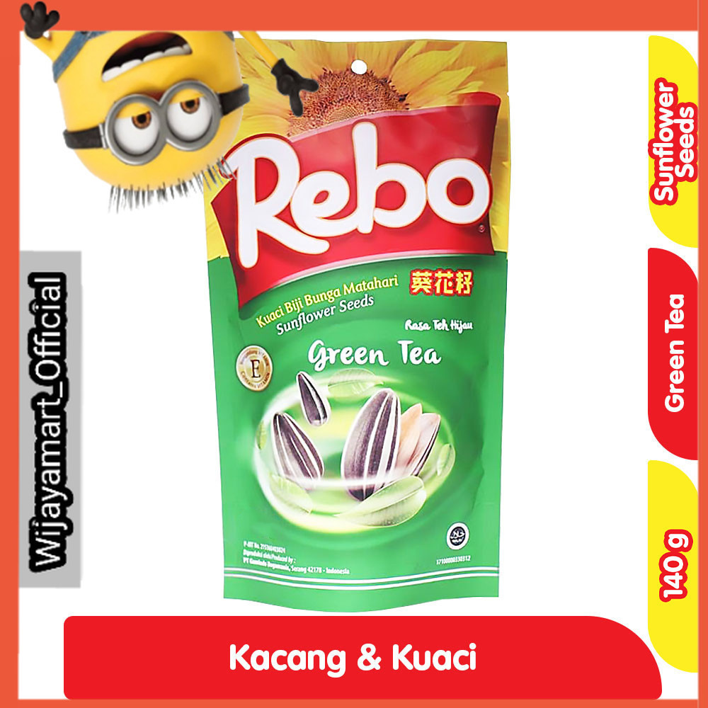 

Rebo Kuaci Biji Bunga Matahari Green Tea 140 g