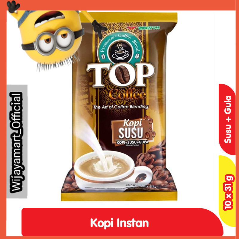 

TOP Coffee Kopi Susu 3 in 1 Instan Sachet 10 x 31 g