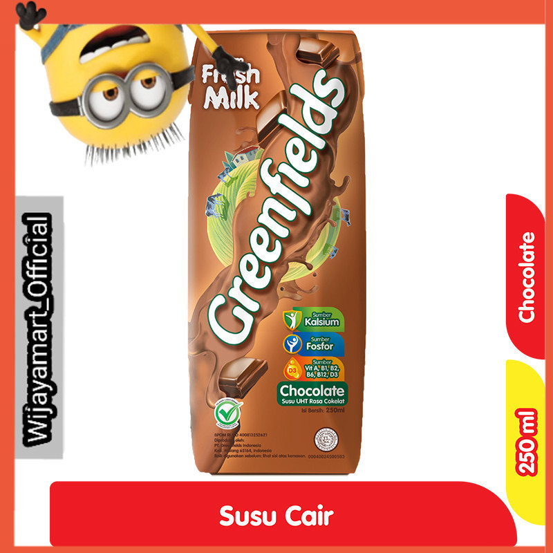 

Greenfields Susu UHT Cokelat 250 ml