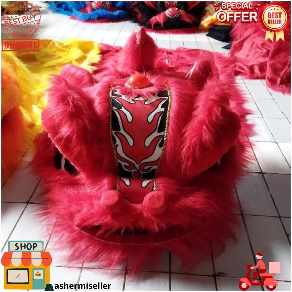 Barongsai Anak Dewasa Mata Nyala Kedip Kostum Barongsai Terlaris Bd Gratis Ongkir