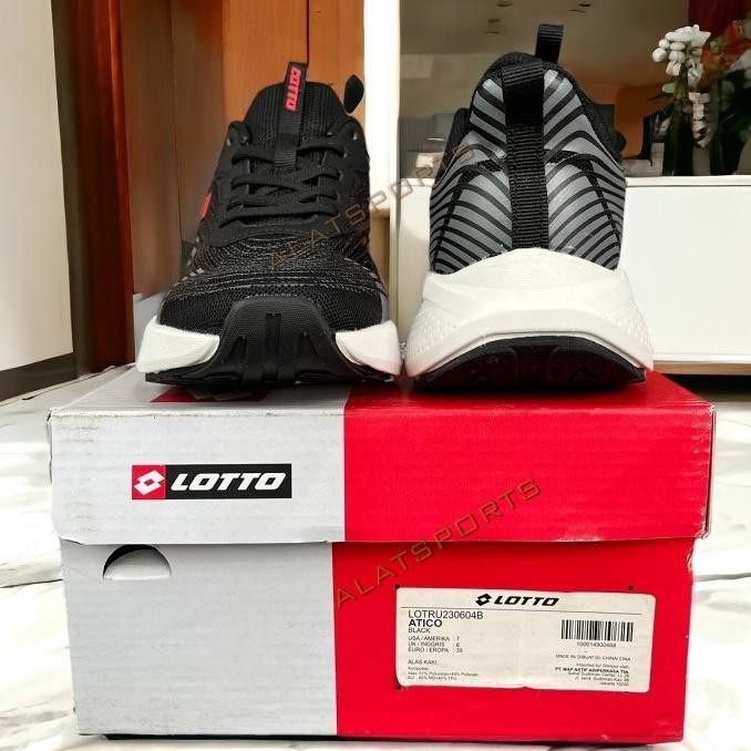Lotto Atico Sepatu Sneaker Running Pria Original Cindyaulia572