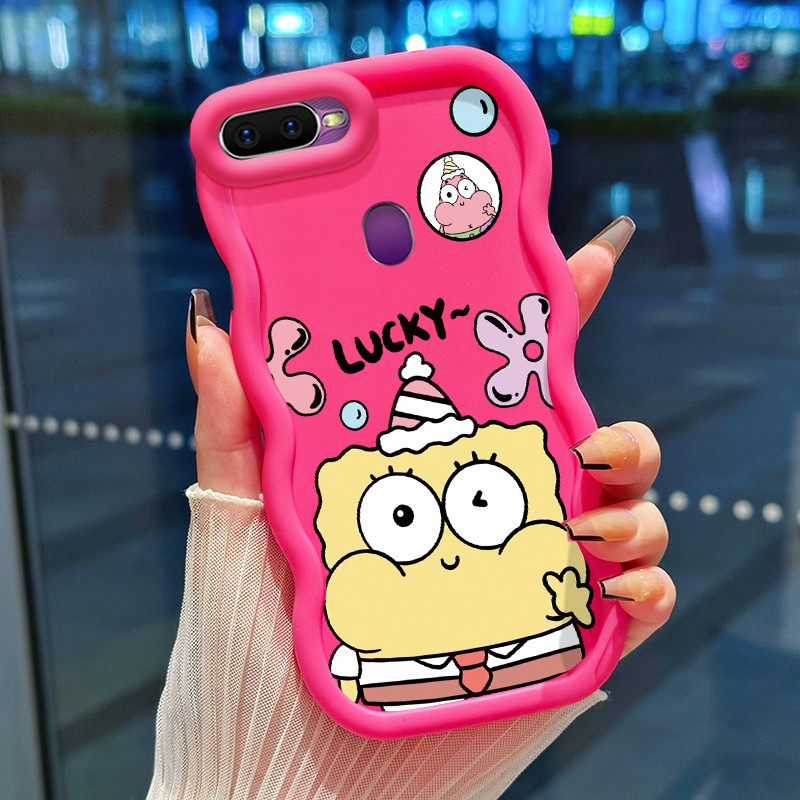 Casing Hp Untuk OPPO F9 F9 Pro Realme 2 Pro U1 Case Casing SpongeBob pola Kesing HP Kasing Cesing Si