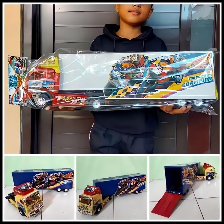 Mainan Truk Kontainer Jumbo Murah - Mobil  Truck Container Box Besar