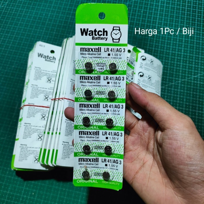 %%%%] Baterai Kancing AG3 LR41 AG 3 LR 41 Battery Batre Jam 1Pc