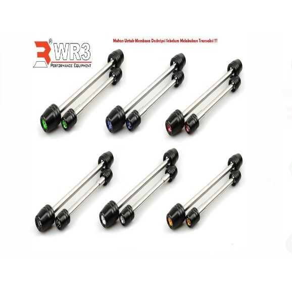 Tersedia Axle Slider Wr3 Zx25R Fork Slider Jalu As Roda Aksesoris Motor